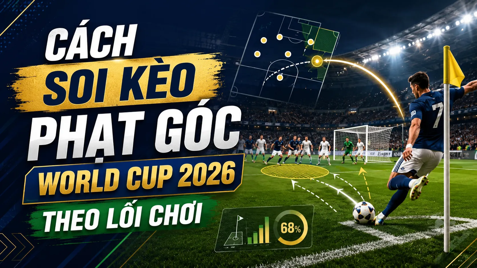 Cách soi kèo phạt góc World Cup 2026 theo lối chơi