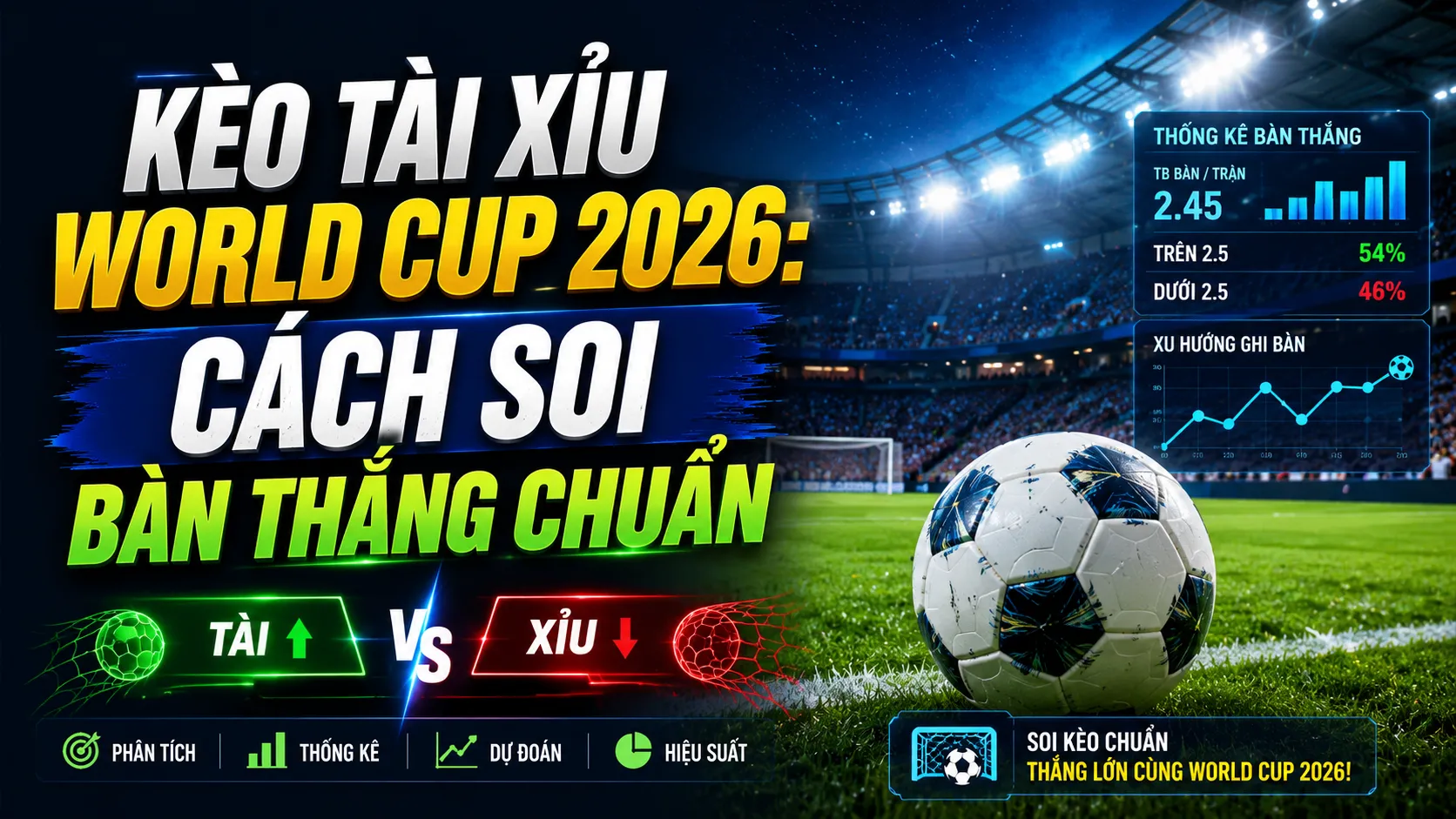 Kèo Tài Xỉu World Cup 2026 Cách Soi Bàn Thắng Chuẩn